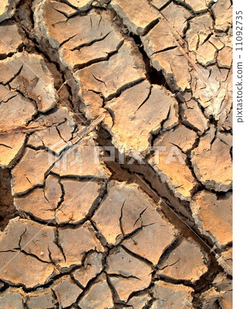 Dry land Cracked soil background 11092735