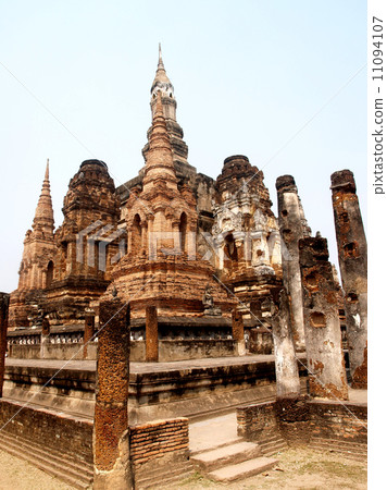 Temple Buddha Statue in Sukhothai Historical Park,Thailand Temple Buddha Statue in Sukhothai Historical Park,Thailand 11094107