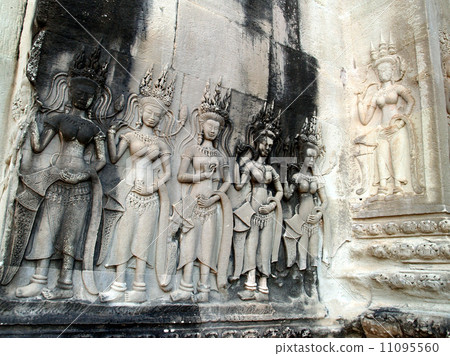 Khmer architecture Bayon temple , Angkor Wat, , Siem Reap, Cambo Khmer architecture Bayon temple , Angkor Wat, , Siem Reap, Cambo 11095560