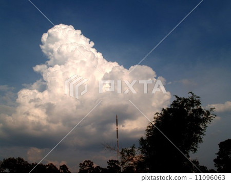 different colorful sky clouds set 11096063