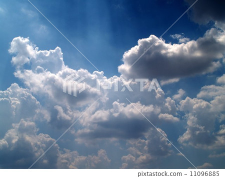 different colorful sky clouds set 11096885