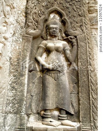 Khmer architecture Bayon temple , Angkor Thom , Siem Reap, Camb 11097024