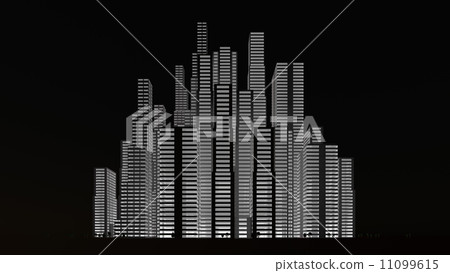 午夜大廈街道夜視圖 11099615