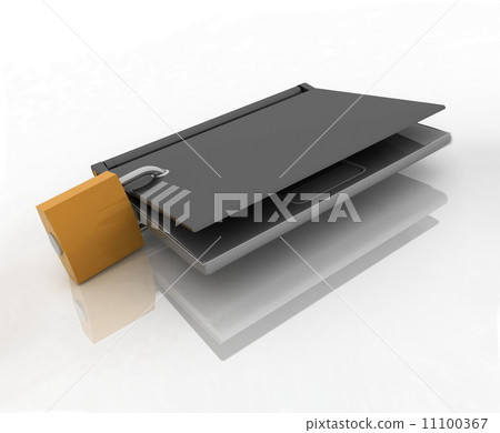 laptop closed on the lock laptop closed on the lock 11100367