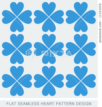 Blue heart seamless background pattern flat design - Stock Illustration ...