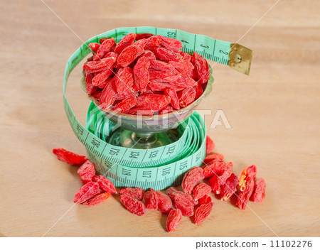 goji berries with a measuring meter 11102276