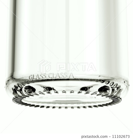 Close-up of empty bottle bottom isolated Close-up of empty bottle bottom isolated 11102673