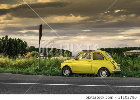 Small vintage italian car Fiat Abarth Small vintage italian car Fiat Abarth 11102780