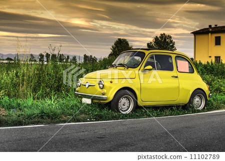 Small vintage italian car Fiat Abarth 11102789