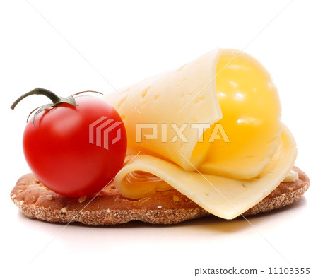 Cheese sandwich isolated on white background cutout 11103355