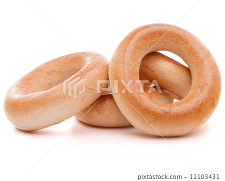 bread ring or baranka  isolated on white background cutout 11103431