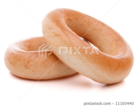 bread ring or baranka  isolated on white background cutout 11103440