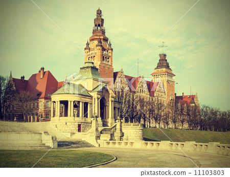 View of Chrobry Embankment in Szczecin (Stettin), Poland, vinta View of Chrobry Embankment in Szczecin (Stettin), Poland, vinta 11103803