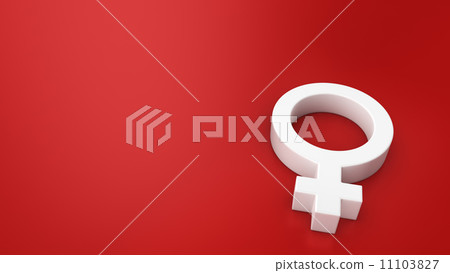 Symbol of Venus on the red Symbol of Venus on the red 11103827