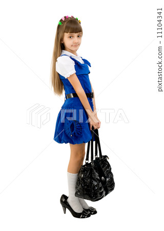 The girl in a blue dress 11104341