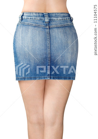 Blue jean miniskirt 11104575