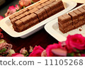 Chocolate cake at party 11105268