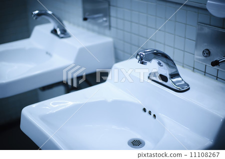 Washroom with blue toned color 11108267