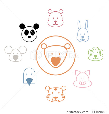 Animal icons zoo collection 11109882