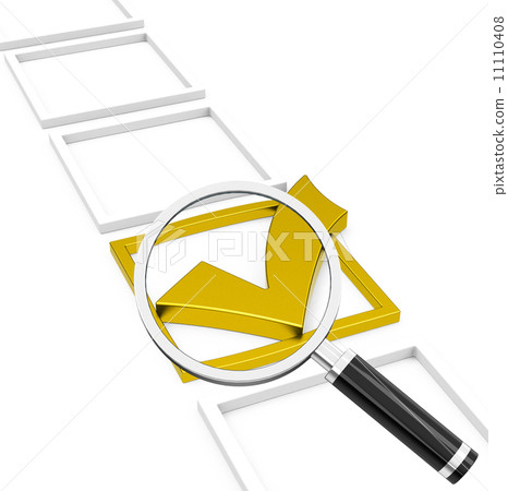 the golden check mark 11110408