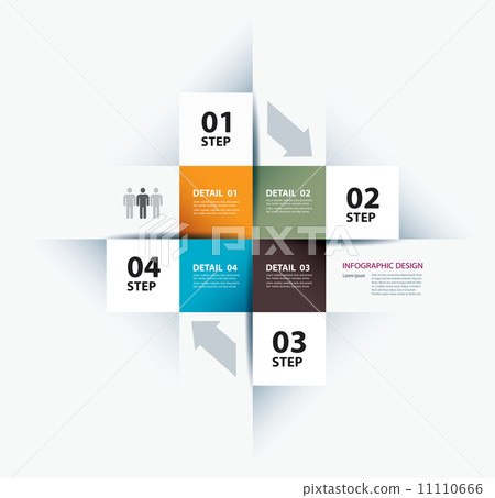 Vector business step paper data and numbers... - Stock Illustration ...