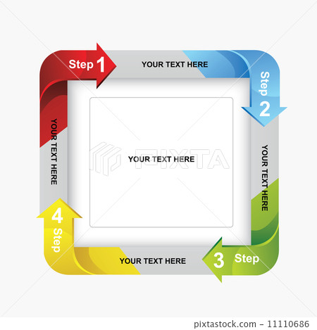 Vector paper lines and numbers design template . Vector illustration. Infographics Options.  11110686