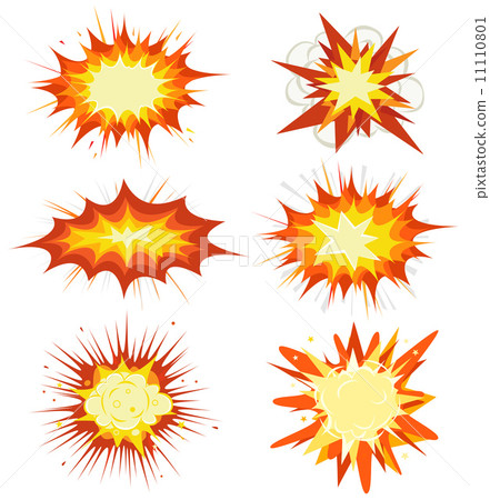 Comic Book Explosion, Bombs And Blast Set 11110801