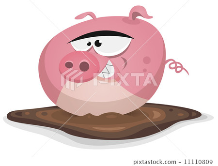 Toon Pig Wash In Pond Bath Toon Pig Wash In Pond Bath 11110809