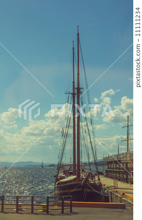 frigate at the wharf 11111234