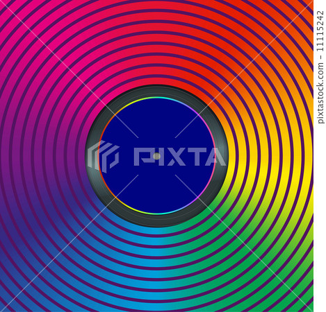 Rainbow envelope for vinyl, vector illustration 11115242