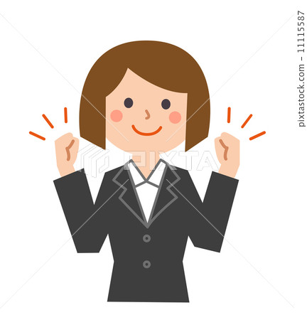 Female employee Guts pose 11115587