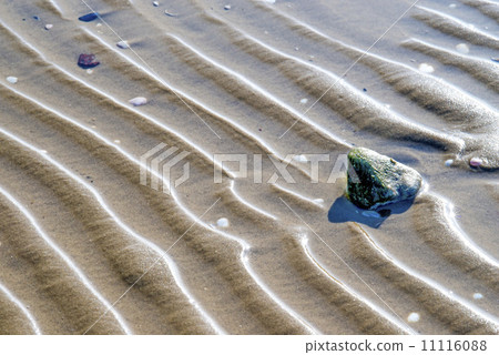 Beach with tracks Beach with tracks 11116088