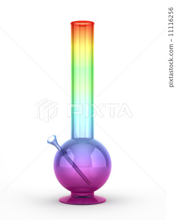 Multicolored bong isolated on white background Multicolored bong isolated on white background 11116256