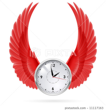 Clock. Red wings. Clock. Red wings. 11117163