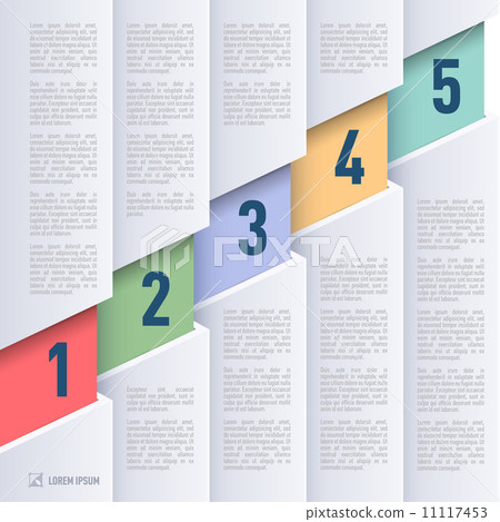 Paper style infographics - Stock Illustration [11117453] - PIXTA
