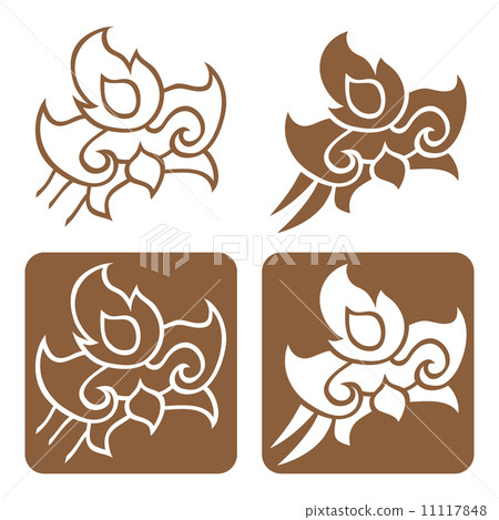 Complementary line thai art illustration. Complementary line thai art illustration. 11117848