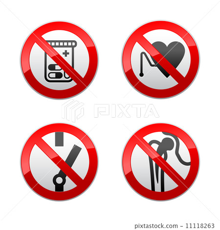Set prohibited signs - medicine Set prohibited signs - medicine 11118263
