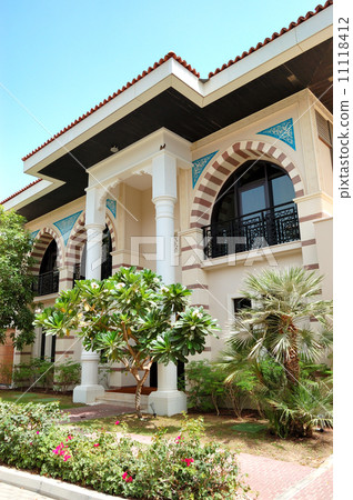 The Arabic style modern villa at luxury hotel, Dubai, UAE 11118412