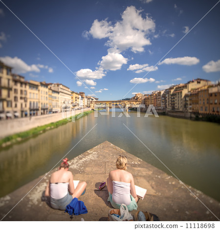 Ponte Vecchio from St Trinity bridge, Florence 11118698