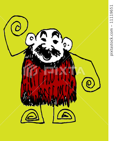 Cute cartoon people man and woman in Jaidee Family Style 11119651