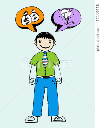 Business Man Presenting and success think 11119658