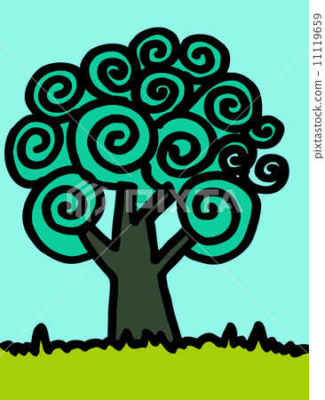 trees with leaves trees with leaves 11119659