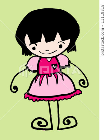 Cute cartoon people man and woman in Jaidee Family Style 11119818