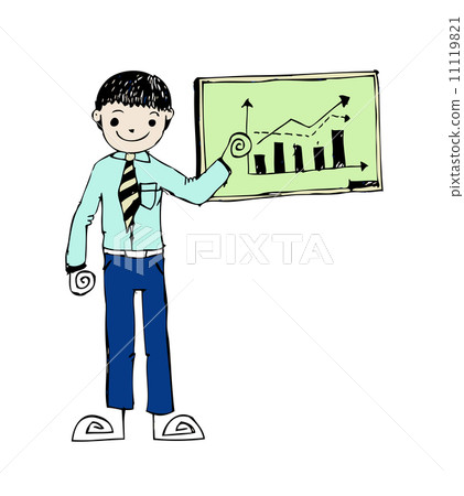 Business Man Presenting and success think Business Man Presenting and success think 11119821