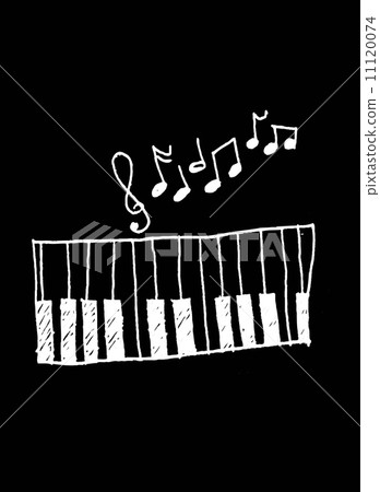 Illustration of a music icon, with musical notes Illustration of a music icon, with musical notes 11120074