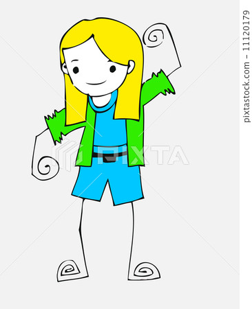 Cute cartoon people man and woman in Jaidee Family Style Cute cartoon people man and woman in Jaidee Family Style 11120179