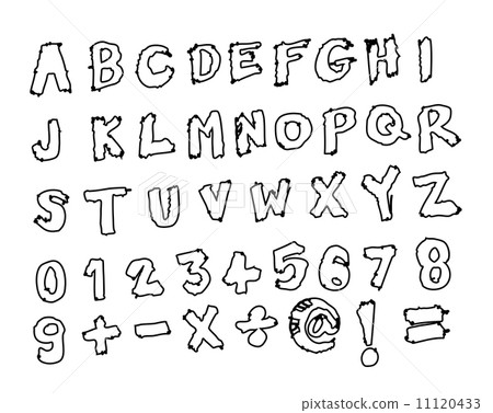 Font Sketch Hand drawing letters 11120433