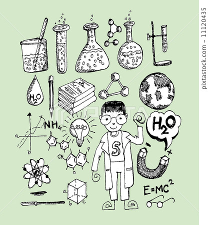 science object in doodle style design 11120435