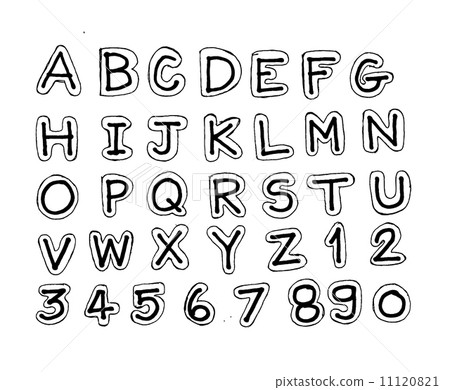Font Sketch Hand drawing letters Font Sketch Hand drawing letters 11120821