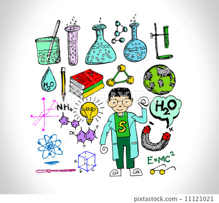 science object in doodle style design 11121021
